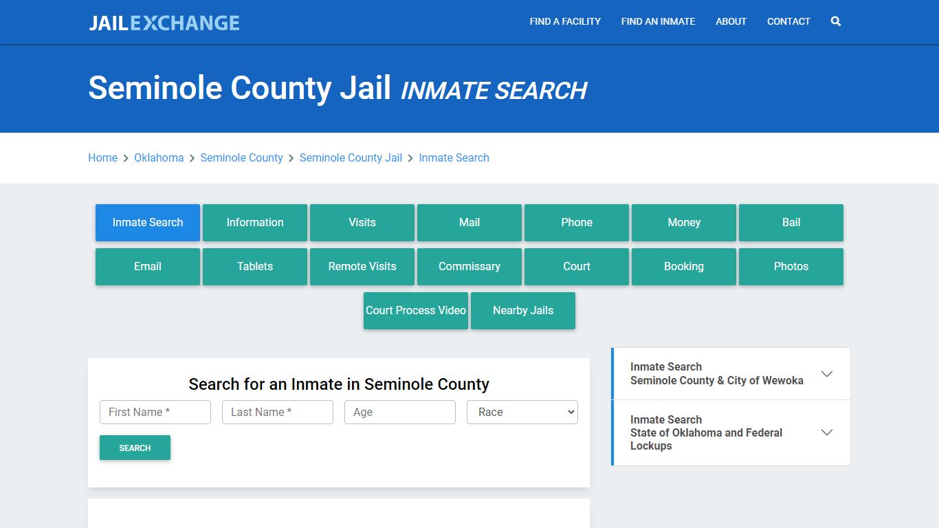 Seminole County Jail, OK Inmate Search: Roster & Mugshots